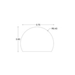 Καθρέπτης Μπάνιου Cropped Circle Φ80εκ. με Led